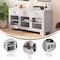 Flash Furniture Wells White 59 Inch Storage Cabinet, Engineered Wood, 3 Tempered Glass Doors and 3 Drawers EV-CA7515-01ZZ-WH-GG - alternate 7